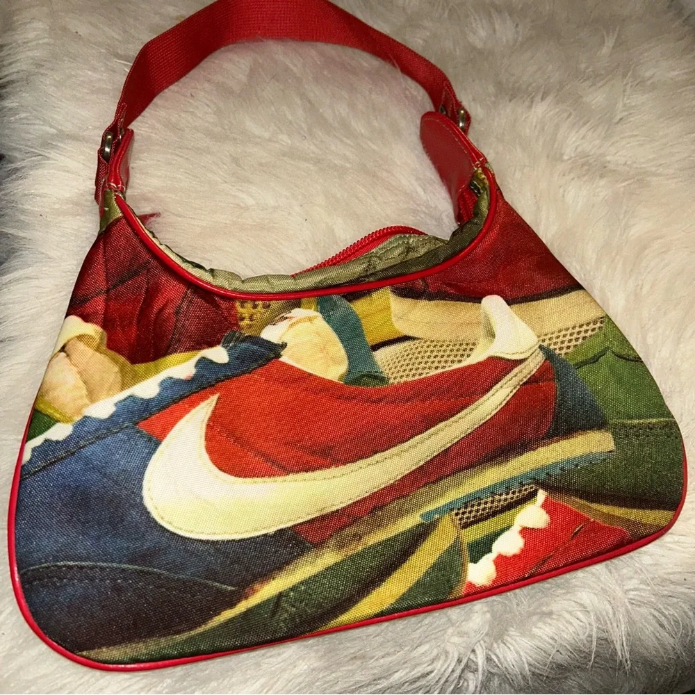 VTG NIKE Cortez Baguette Women’s  Shoulder Bag Y2K Retro Nostalgic Streetwear